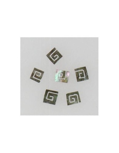 Ozdoby z muszelek 20szt. wzór nr 05 - czarne opalizujące