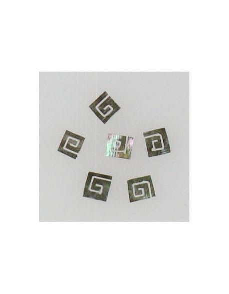 Ozdoby z muszelek 20szt. wzór nr 05 - czarne opalizujące