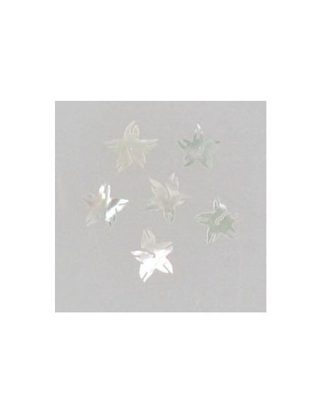 Ozdoby z muszelek 20szt. wzór nr 10 - białe opalizujące