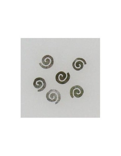 Ozdoby z muszelek 20szt. wzór nr 01 - czarne opalizujące