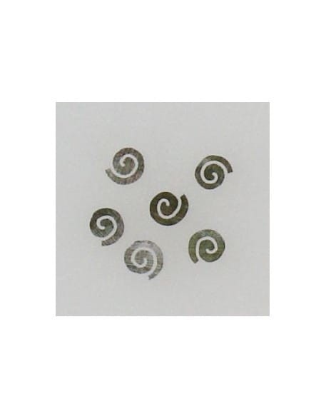 Ozdoby z muszelek 20szt. wzór nr 01 - czarne opalizujące