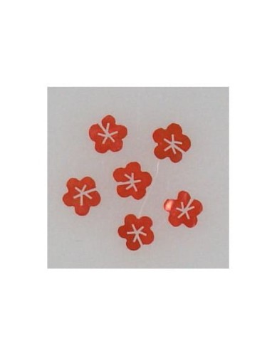 Ozdoby z muszelek 20szt. wzór nr 12 - czerwone opalizujące