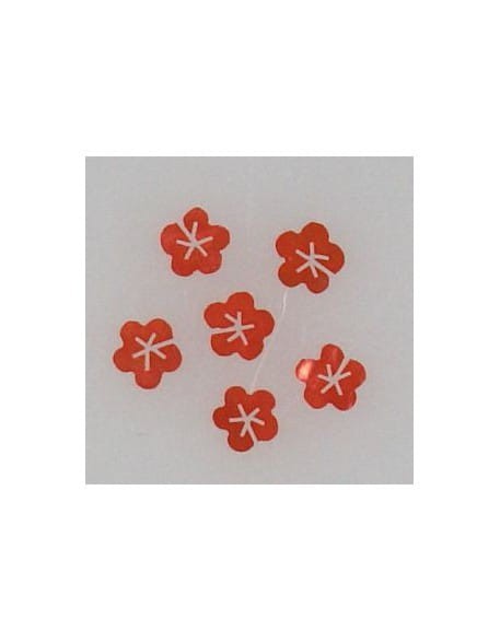 Ozdoby z muszelek 20szt. wzór nr 12 - czerwone opalizujące