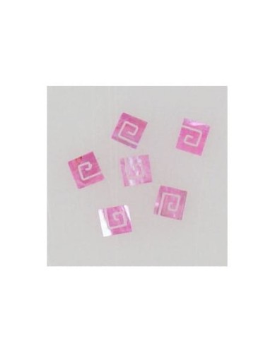 Ozdoby z muszelek 20szt. wzór nr 05 - różowe opalizujące