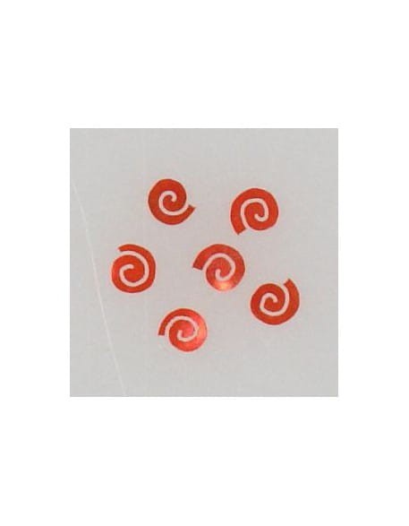 Ozdoby z muszelek 20szt. wzór nr 01 - czerwone opalizujące