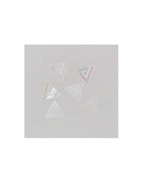 Ozdoby z muszelek 20szt. wzór nr 11 - białe opalizujące