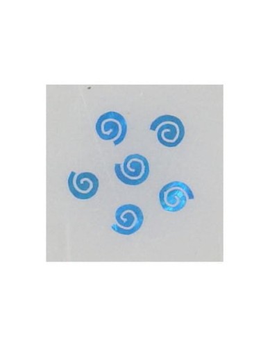 Ozdoby z muszelek 20szt. wzór nr 01 - niebieskie opalizujące