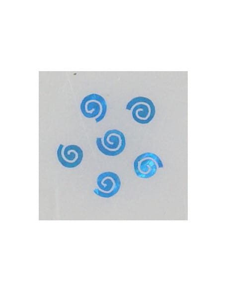 Ozdoby z muszelek 20szt. wzór nr 01 - niebieskie opalizujące