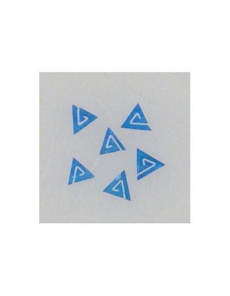 Ozdoby z muszelek 20szt. wzór nr 11 - niebieskie opalizujące