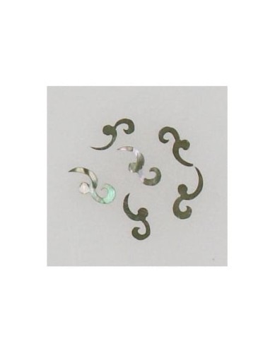 Ozdoby z muszelek 20szt. wzór nr 06 - czarne opalizujące