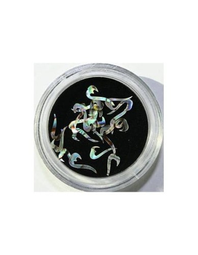 Ozdoby z muszelek 20szt. wzór nr 09 - wielokolorowe opalizujące