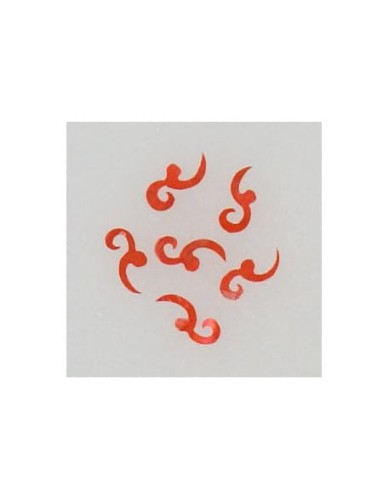 Ozdoby z muszelek 20szt. wzór nr 06 - czerwone opalizujące