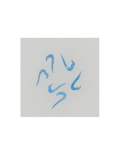 Ozdoby z muszelek 20szt. wzór nr 09 - niebieskie opalizujące