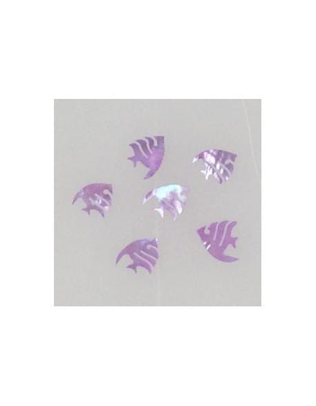 Ozdoby z muszelek 20szt. wzór nr 04 - fioletowe opalizujące