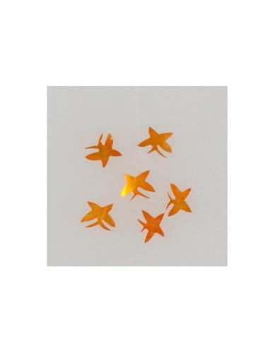 Ozdoby z muszelek 20szt. wzór nr 14 - pomarańczowe opalizujące