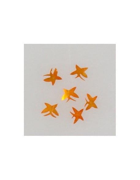 Ozdoby z muszelek 20szt. wzór nr 14 - pomarańczowe opalizujące