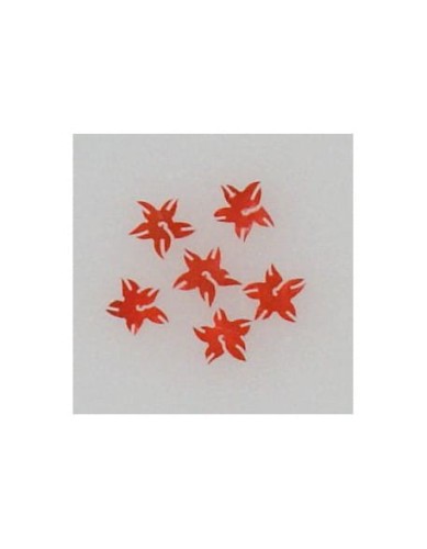 Ozdoby z muszelek 20szt. wzór nr 10 - czrwone opalizujące