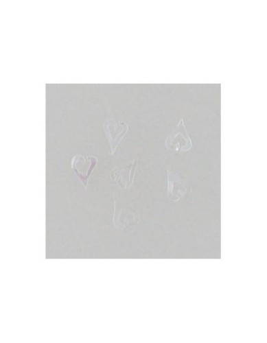 Ozdoby z muszelek 20szt. wzór nr 15 - białe opalizujące