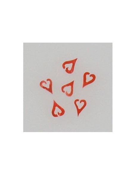 Ozdoby z muszelek 20szt. wzór nr 15 - czrwone opalizujące