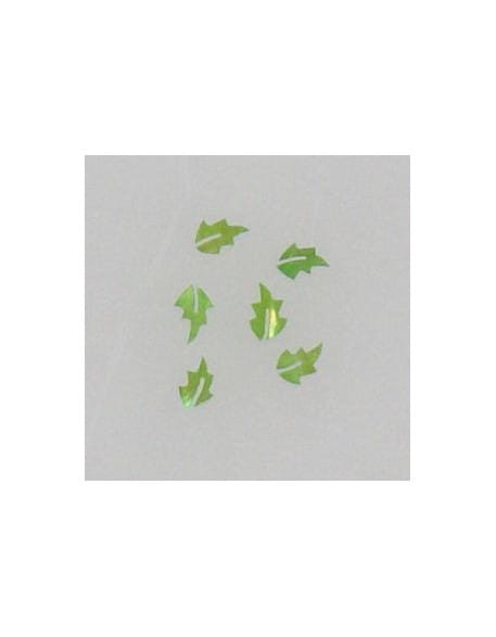 Ozdoby z muszelek 20szt. wzór nr 16 - zielone opalizujące