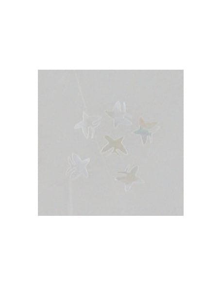 Ozdoby z muszelek 20szt. wzór nr 14 - białe opalizujące