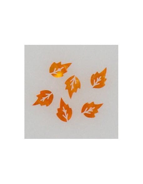 Ozdoby z muszelek 20szt. wzór nr 03 - pomarańczowe opalizujące