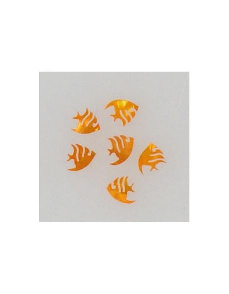 Ozdoby z muszelek 20szt. wzór nr 04 - pomarańczowe opalizujące