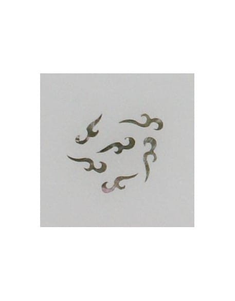 Ozdoby z muszelek 20szt. wzór nr 13 - czarne opalizujące