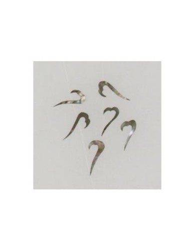 Ozdoby z muszelek 20szt. wzór nr 09 - czarne opalizujące