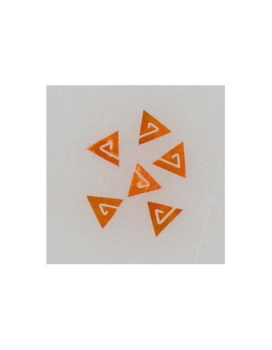 Ozdoby z muszelek 20szt. wzór nr 11 - pomarańczowe opalizujące