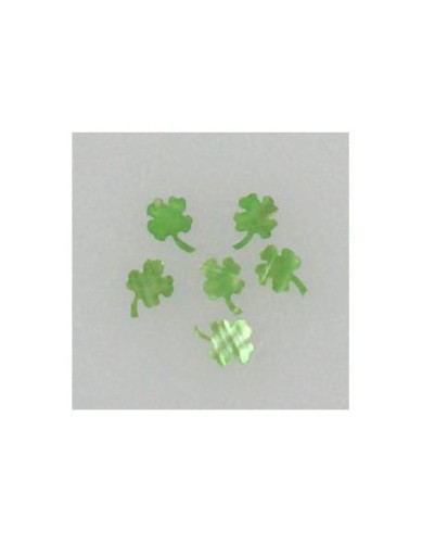 Ozdoby z muszelek 20szt. wzór nr 17 - zielone opalizujące