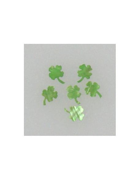 Ozdoby z muszelek 20szt. wzór nr 17 - zielone opalizujące