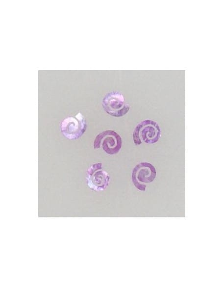 Ozdoby z muszelek 20szt. wzór nr 01 - fioletowe opalizujące