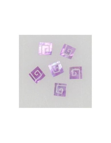 Ozdoby z muszelek 20szt. wzór nr 05 - fioletowe opalizujące