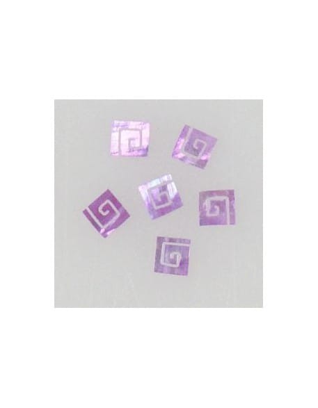 Ozdoby z muszelek 20szt. wzór nr 05 - fioletowe opalizujące