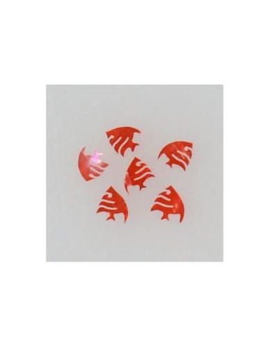 Ozdoby z muszelek 20szt. wzór nr 04 - czerwone opalizujące