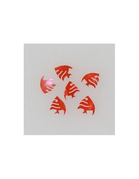 Ozdoby z muszelek 20szt. wzór nr 04 - czerwone opalizujące