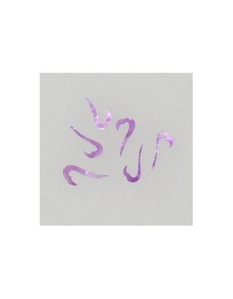 Ozdoby z muszelek 20szt. wzór nr 09 - fioletowe opalizujące