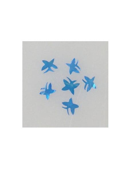 Ozdoby z muszelek 20szt. wzór nr 14 - niebieskie opalizujące