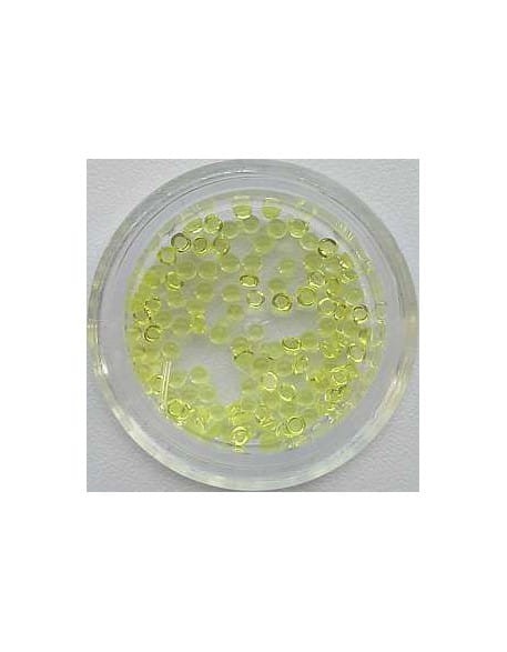 Ozdoby perełki szklane  100szt - żółte