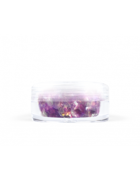 Konfetti drobne hologram mini - fioletowe opalizujące
