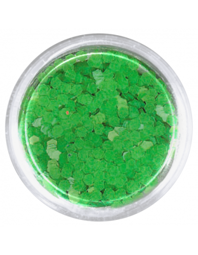Konfetti drobne hologram mini - neonowy zielony