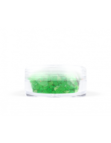 Konfetti drobne hologram mini - neonowy zielony