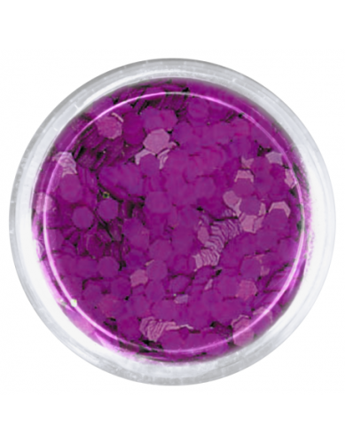 Konfetti drobne hologram mini - neonowy fiolet