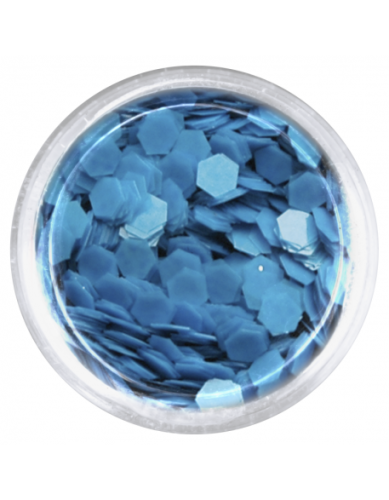 Konfetti hologram mini - neonowy niebieski