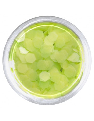 Konfetti hologram mini - neonowy żółty