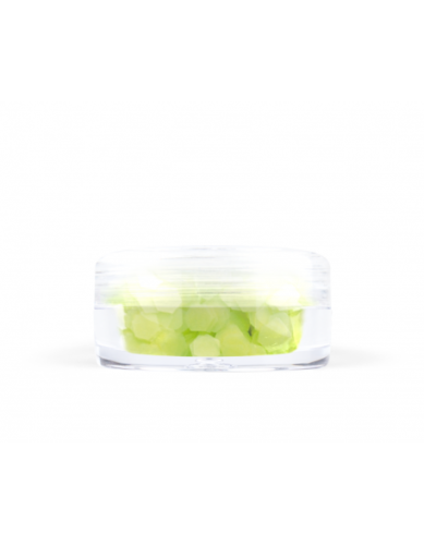 Konfetti hologram mini - neonowy żółty