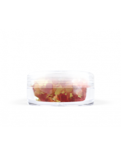 Konfetti hologram mini - czerwone opalizujące