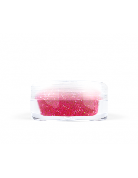 Konfetti brokat hologram mini - neonowy róż