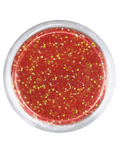 Konfetti brokat hologram mini - czerwony opalizujący